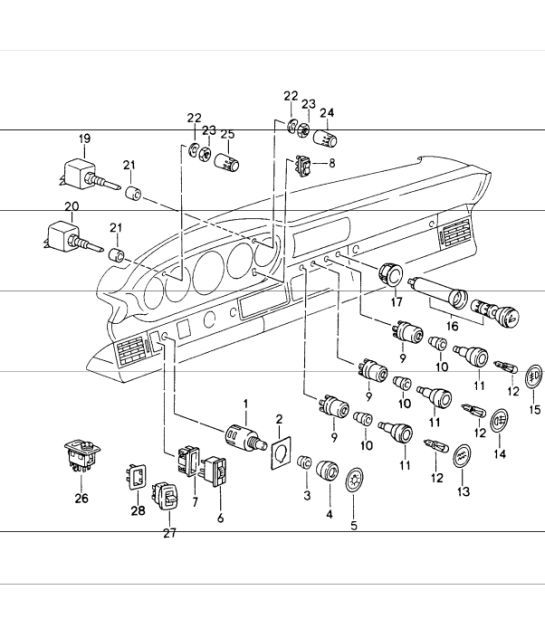 Diagram 903-06 Porsche Cayenne S V6 3.0L Ibrida 380 CV Materiale elettrico