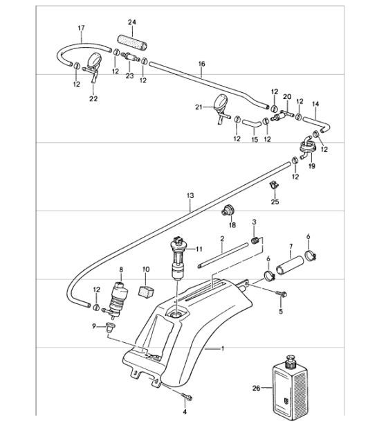Diagram 904-10 Porsche Cayman 987C/981C (2005-2016) Electrical equipment