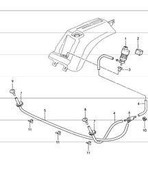 headlight washer system 993 M288 1994-98