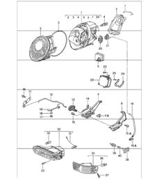 headlamp fog headlamp direction, indicator light direction, indicator light 993 1994-98