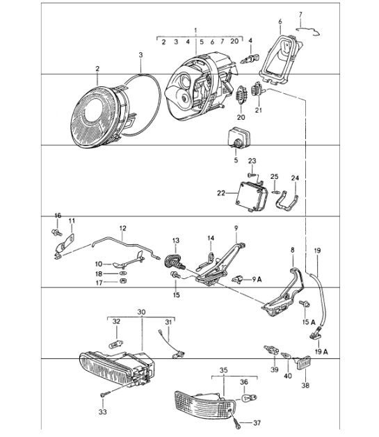 Diagram 905-00 Porsche 928 (1978-1995) 