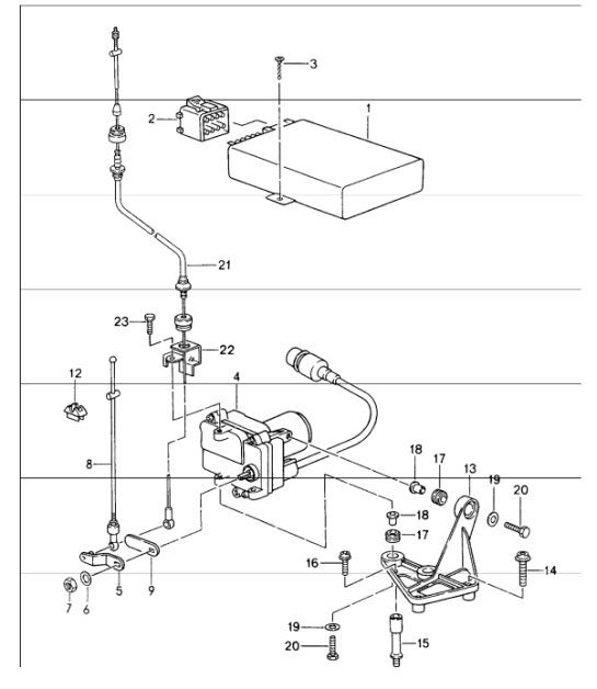 Diagram 907-00 Porsche 997 (911) MK2 2009-2012 Electrical equipment
