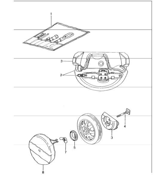 Diagram 001-00 Porsche 996(911)(1997-2005) 配件及其他