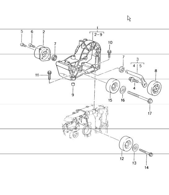 Diagram 101-10 Porsche 993 (911) C4 1994-97 Motor