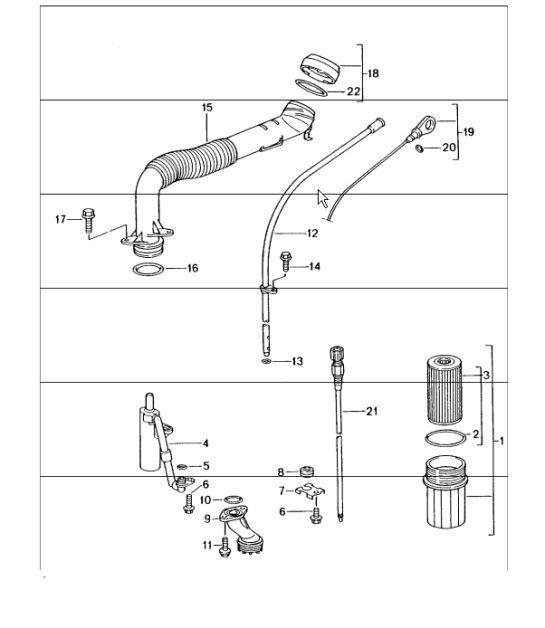 Diagram 104-05 Porsche Cayenne Turbo / Turbo S 4.8L 2007>> Motor