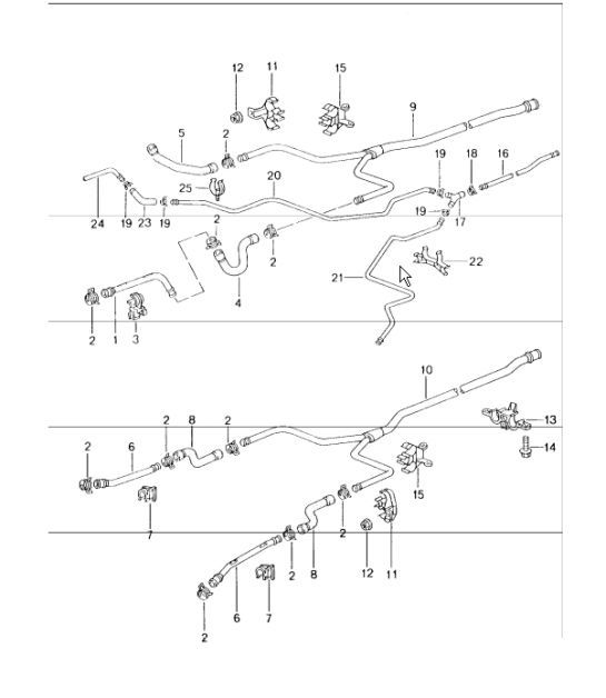 Diagram 105-10 Porsche Cayman GTS 718 2.5L PDK（365 马力） 引擎