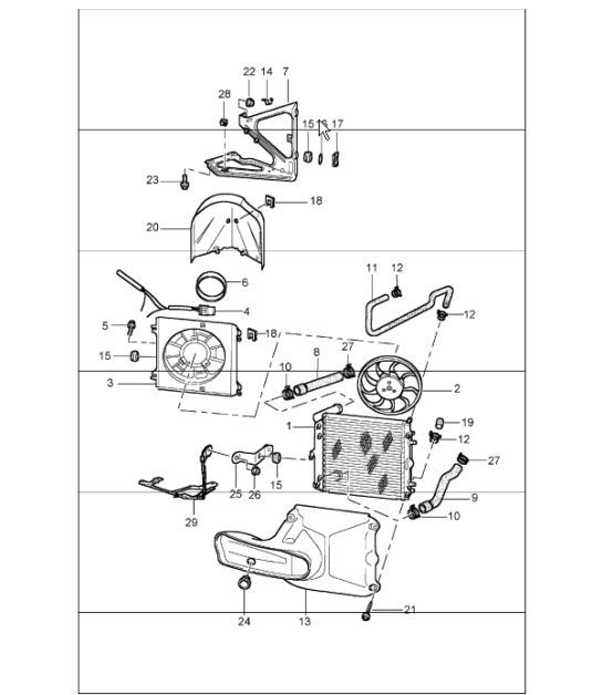 Diagram 105-15 Porsche Boxster GTS 718 4.0L 手动（400 马力） 引擎