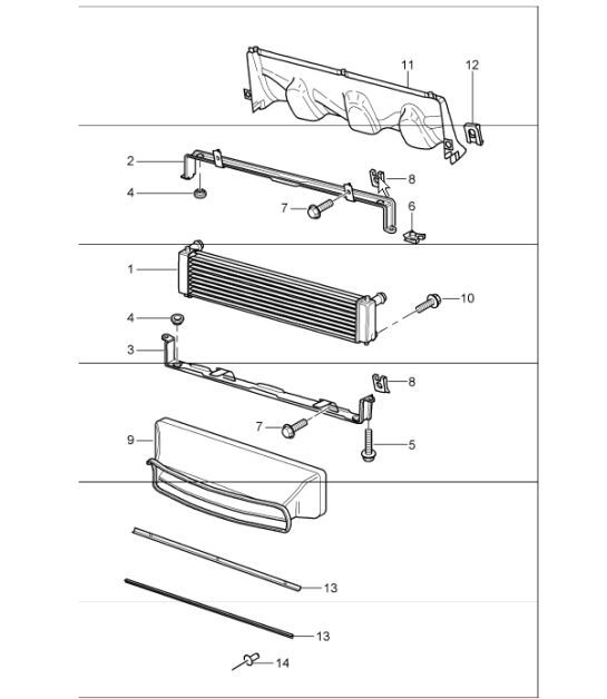 Diagram 105-17 Porsche 992 Carrera 2 敞篷车 3.0L 