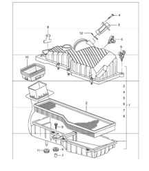 air cleaner 996 CARRERA 2/4/4S M96.01/02/03/04 1998-05