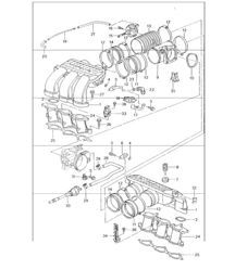 intake distributor 996 CARRERA 2/4/4S M96.01/02/03/04  1998-05