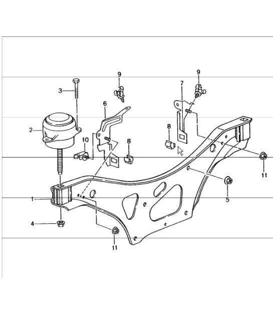 Diagram 109-00 Porsche Cayman S 3.4L 987C 2005-08 Motore