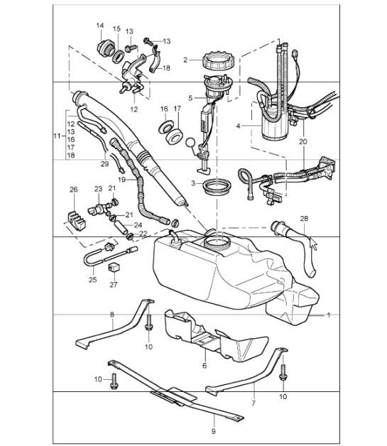 Diagram 201-01 Porsche Cayenne Turbo E-Hybrid Coupé con pacchetto GT V8 4.0 739 CV 