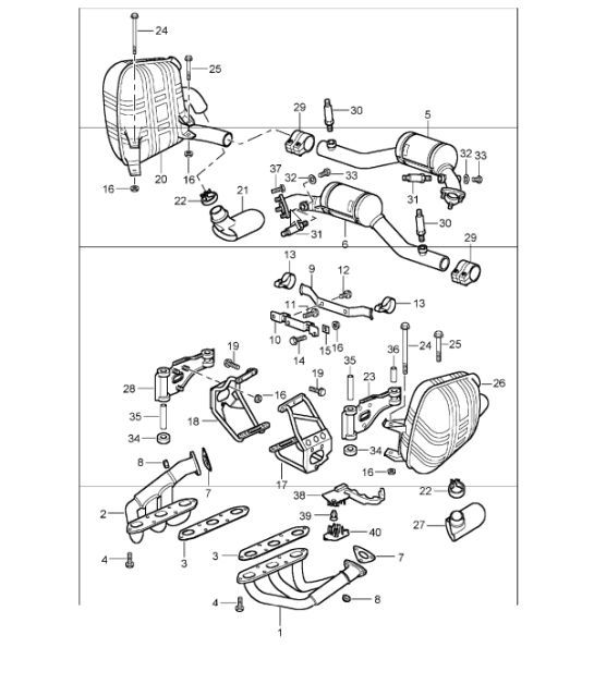 Diagram 202-01 Porsche 卡宴双门轿跑车 Turbo V8 4.0L 汽油 550Hp 