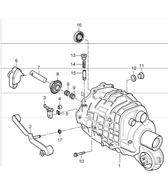 Diagram 302-07 Porsche 991 Speedster Trasmissione