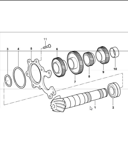 Diagram 303-07 Porsche Macan S 柴油 3.0L V6 258Bhp 传播