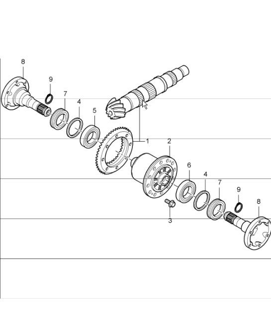 Diagram 305-02 Porsche 996 C2 3.6L 09/01-2005 Trasmissione