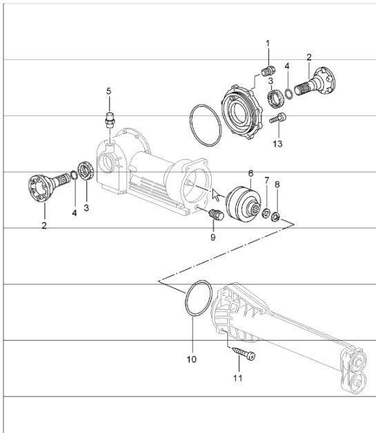 Diagram 305-15 Porsche Cayenne Coupé E-Híbrido V6 3.0L 340 CV 