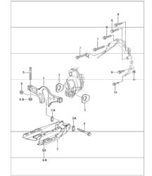 manual transmission, transmission suspension, threaded joint engine 996 CARRERA 2/4 (M338/M339) G96.00/30/01/31  1998-05