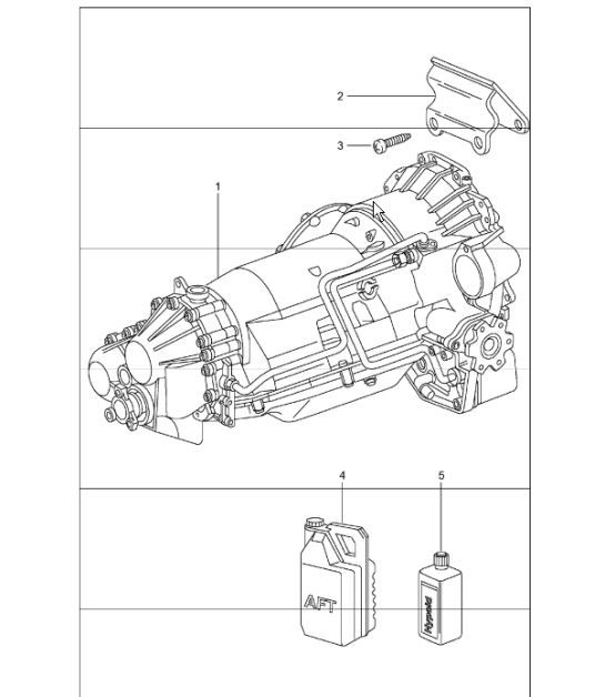 Diagram 320-02 Porsche 996 GT2 2001-05 Trasmissione