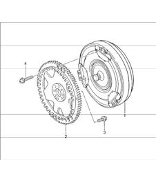 tiptronic torque converter, drive plate 996 CARRERA 2/4 (M338/M339) A96.00/30  UPTO 2001