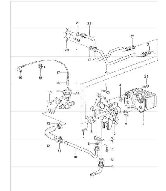 Diagram 360-00 Porsche Cayman 718C (982C) 2017>> Transmission