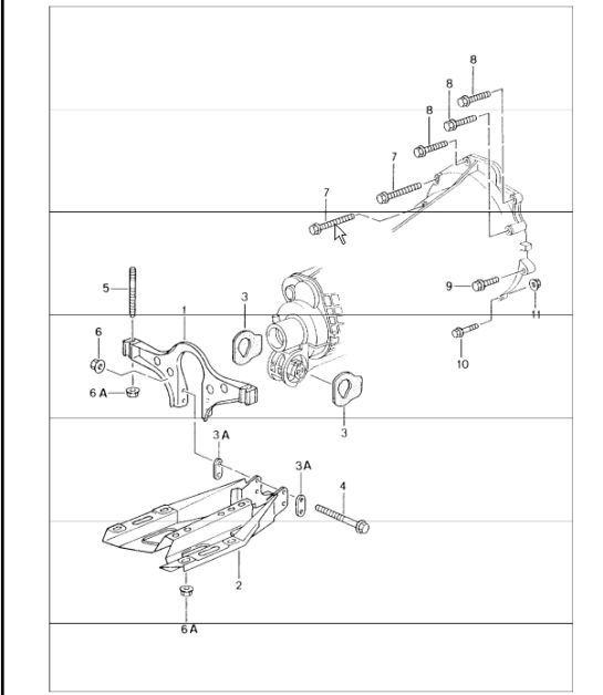 Diagram 370-00 Porsche Cayenne GTS V8 4.8L benzina 400 CV Trasmissione