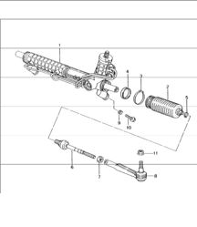power steering, steering gear, steering parts 996 1998-05