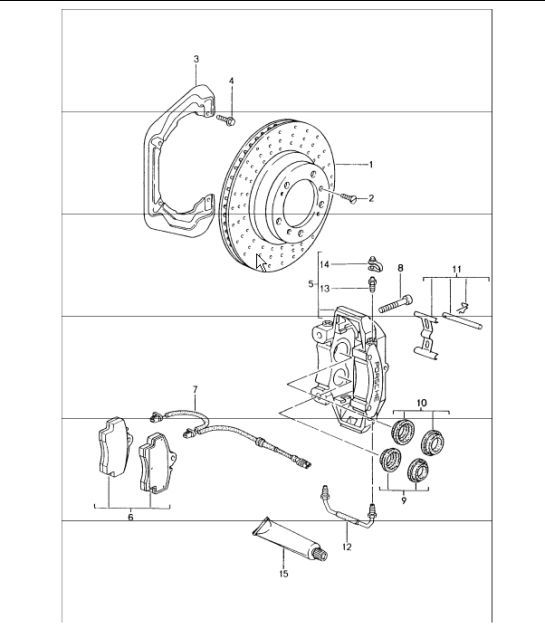 Diagram 603-00 Porsche 944 涡轮增压 2.5L 8V 1989-91 