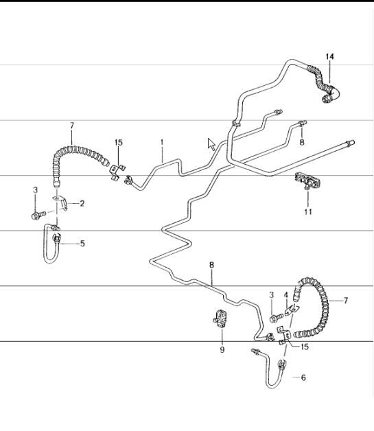 Diagram 604-15 Porsche Cayman GT4 3.8L 2015-16 Ruote, freni