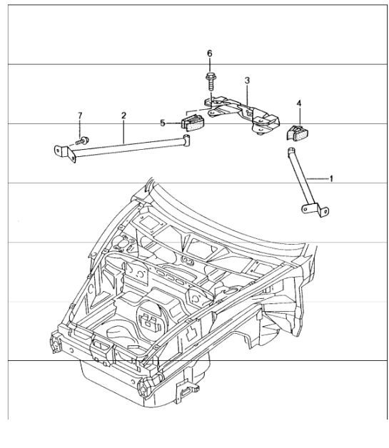 Diagram 801-15 Porsche 卡宴 S 4.5L V8 2003 年>>  车身