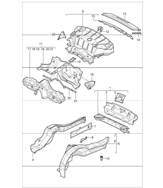 Diagram 801-35 Porsche 992 Turbo Cabriolet 3.8L 