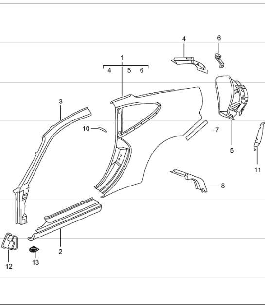 Diagram 801-55 Porsche Taycan 