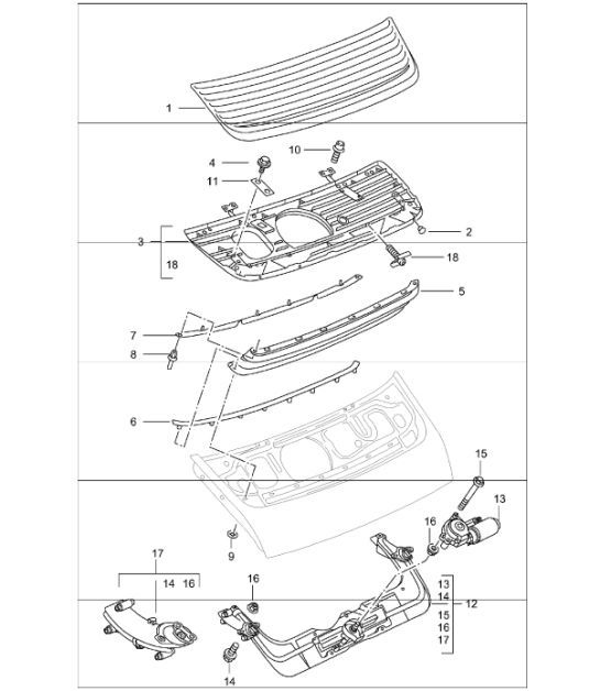 Diagram 803-07 Porsche 924 Turbo 2.0L 1979-81 Body