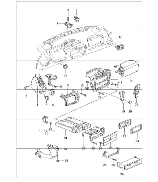 Diagram 809-01 Porsche 卡宴 92A（958） 2010-2017  车身