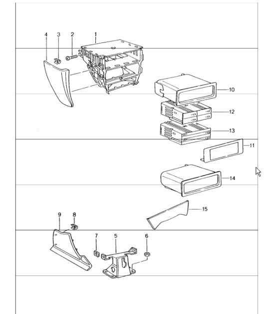 Diagram 809-15 Porsche 卡宴 92A（958） 2010-2017  车身