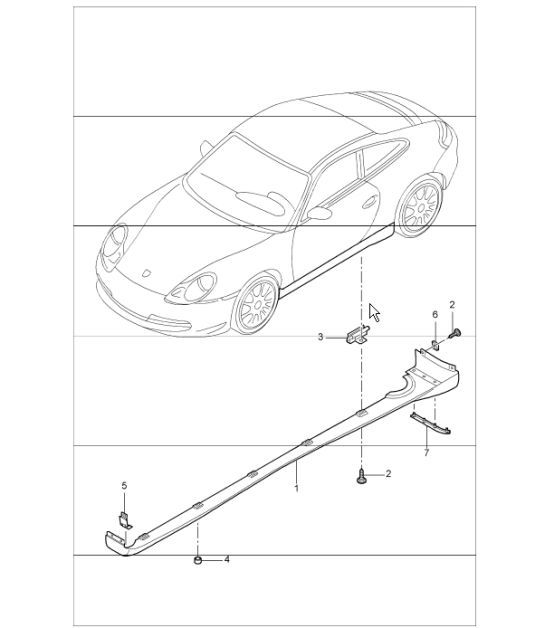 Diagram 810-06 Porsche 993 (911) C2S 1994-97 Carrozzeria