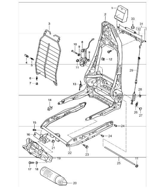 Diagram 817-15 Porsche Boxster 986/987/981 (1997-2016) Carrosserie
