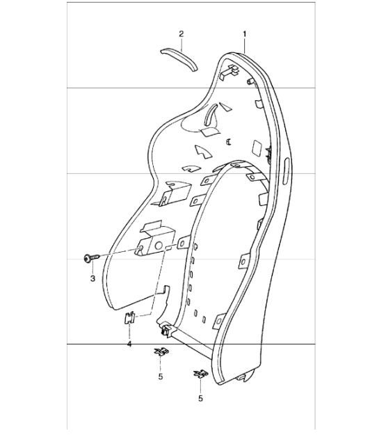 Diagram 817-35 Porsche Boxster 986/987/981 (1997-2016) Carrosserie