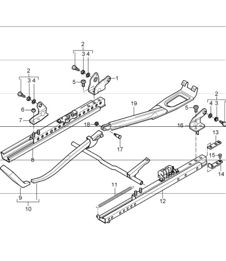 seat adjuster sports seat without height adjustment 996 CARRERA 1998-05