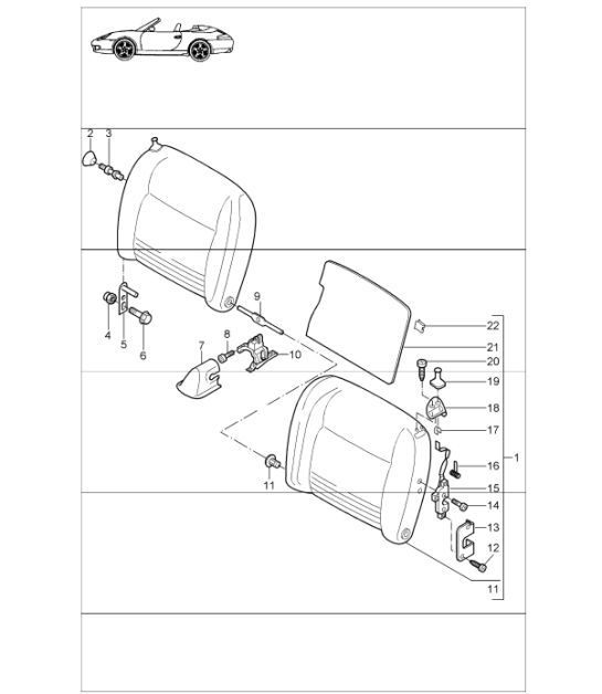 Diagram 817-75 Porsche 卡宴 Turbo 4.5L 2003>>  车身