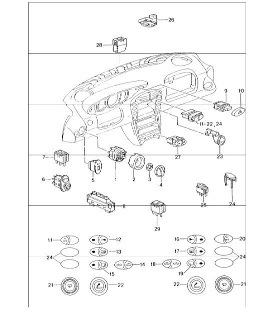 Diagram 903-05 Porsche Boxster GTS 718 4.0L PDK (400 Bhp) Materiale elettrico