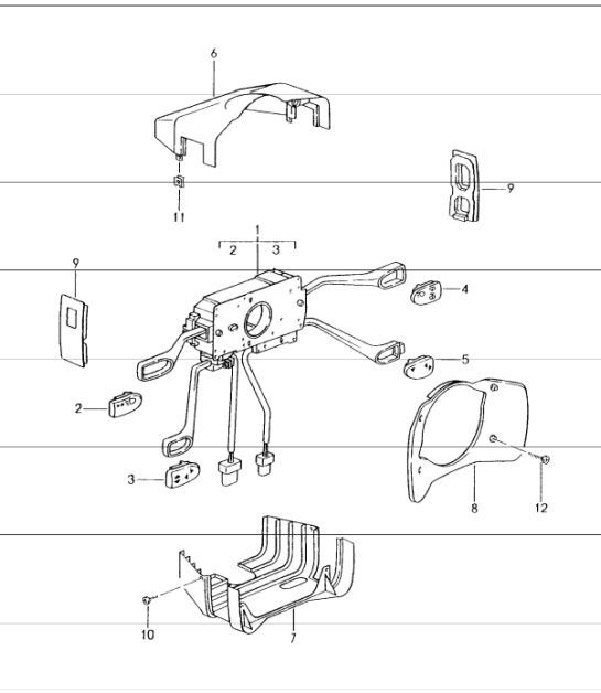 Diagram 903-10 Porsche 924 Turbo 2.0L 1979-81 Electrical equipment