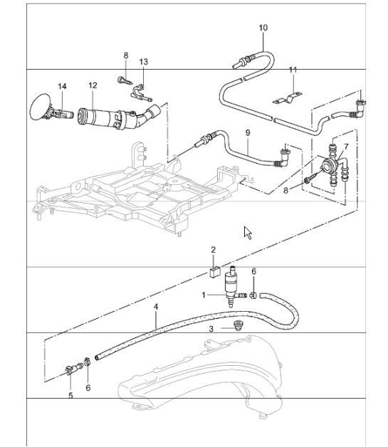 Diagram 904-21 Porsche 卡宴 92A（958） 2010-2017 电子设备
