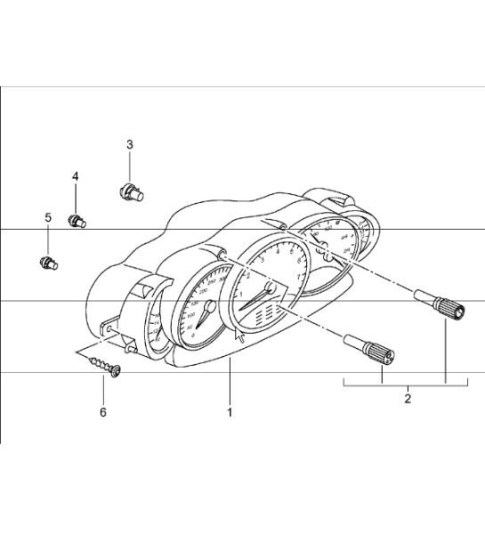 Diagram 906-02 Porsche Cayman 2.7L 987C 2006-08 Materiale elettrico