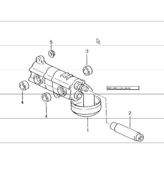 Diagram 104-00 Porsche Cayenne MK1 (955) 2003-2006 Motore