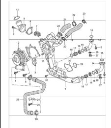 connection piece 996 TURBO 2001-05