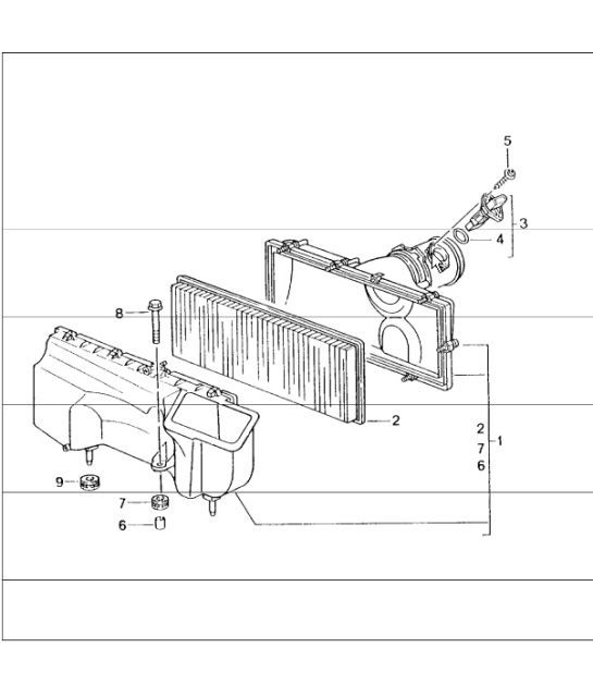 Diagram 106-00 Porsche 964 (911) C2 1989-93 Motore