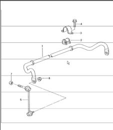 stabiliser 996 TURBO 2001-05
