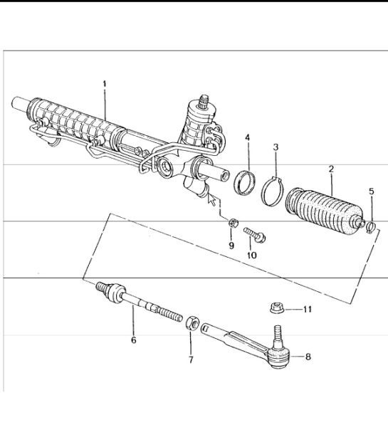 Diagram 403-00 Porsche Cayenne Turbo S 4.5L 2006>> Front Axle, Steering 