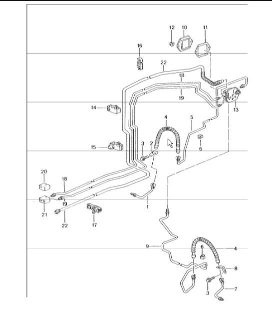 Diagram 604-10 Porsche Cayenne Turbo / Turbo S 4.8L 2007>> Wheels, Brakes